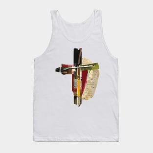 John 3:16 Abstract Cross Scripture Art Tank Top